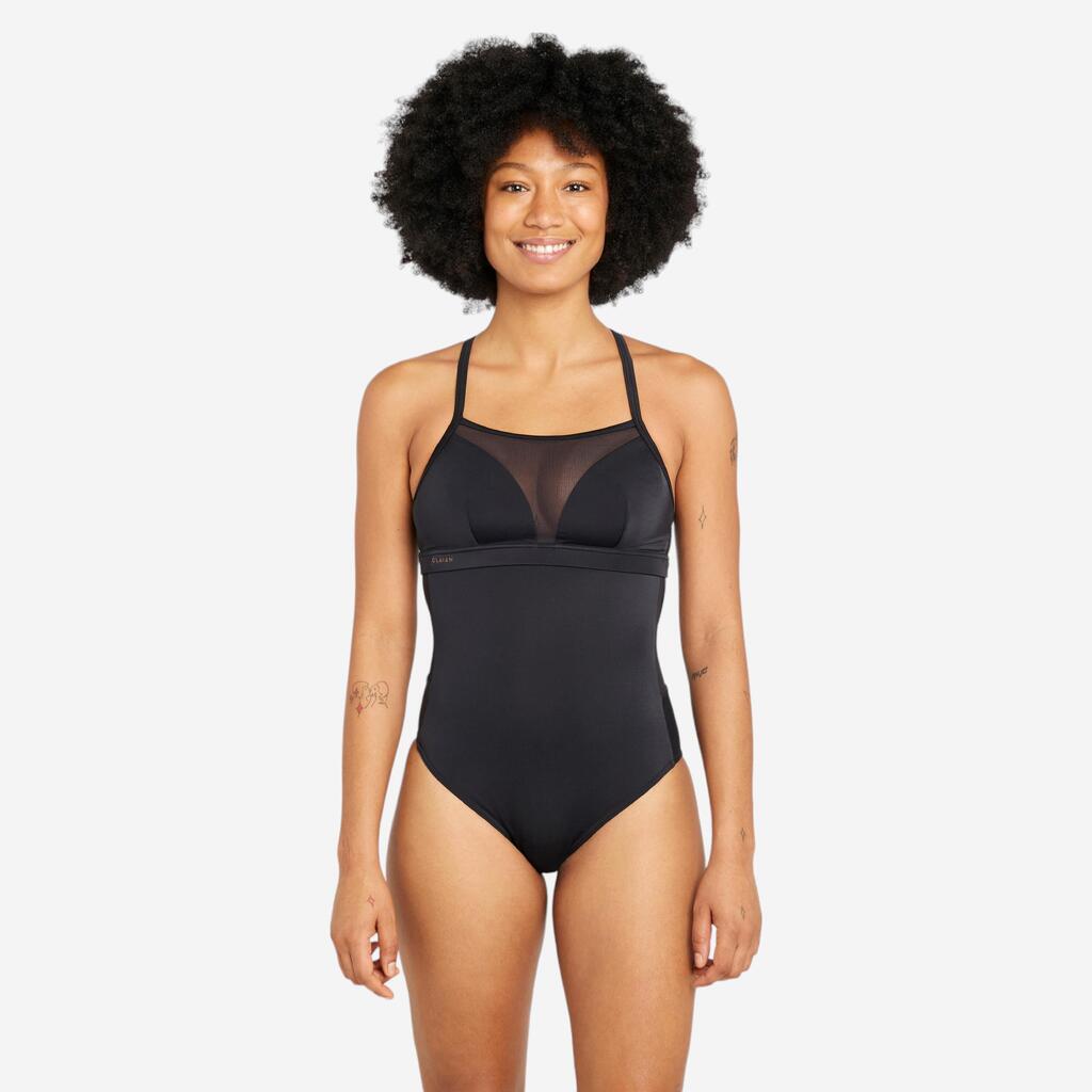 Women's one-piece swimsuit - Elise black